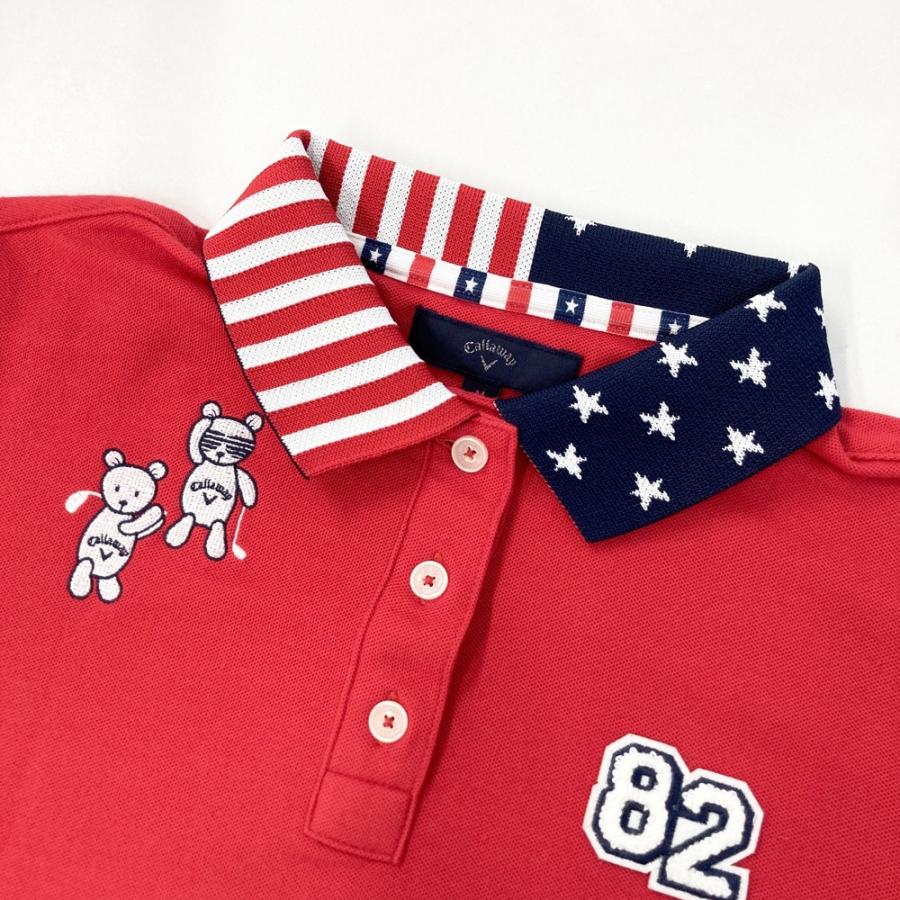 Callaway（キャロウェイ） 半袖ポロシャツ レッド系 M ゴルフウェア