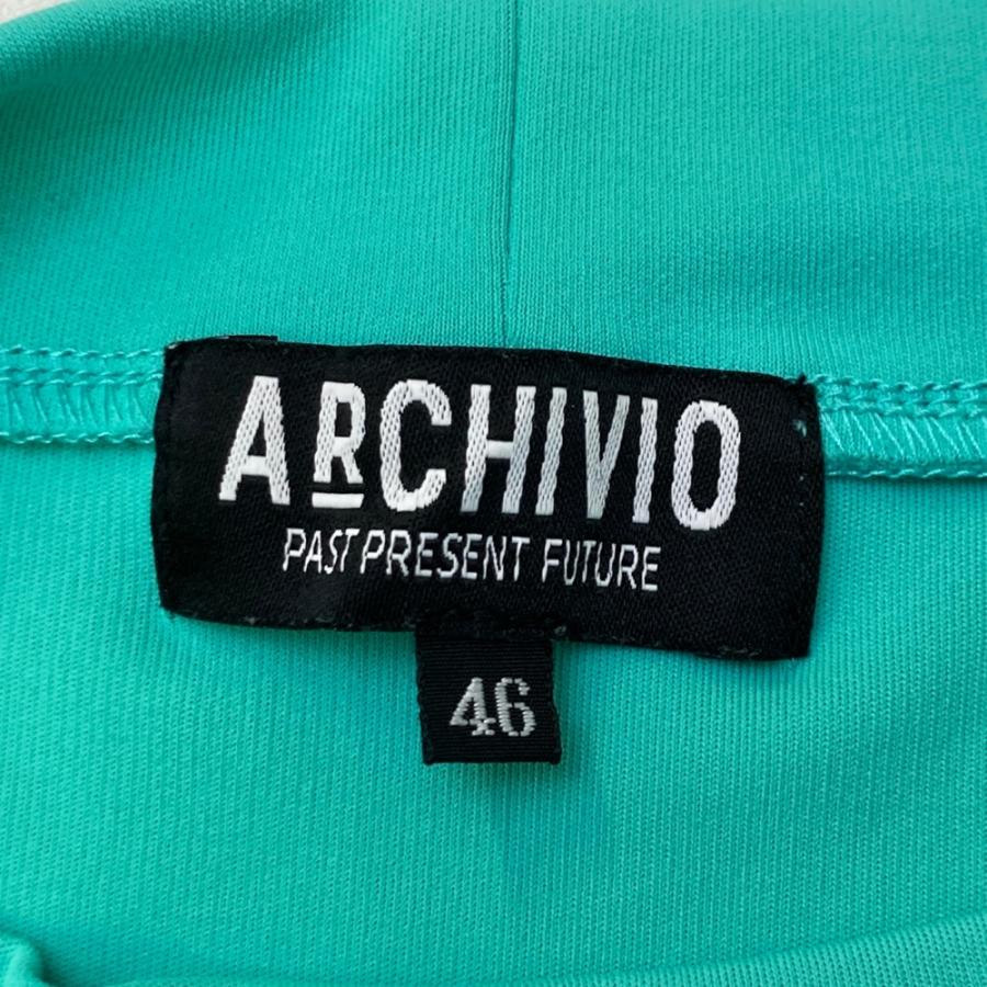 サイズ：46 ARCHIVIO アルチビオ  ハイネック 半袖Tシャツ  ブルー系 [240101571257] ゴルフウェア メンズ ストスト ARCHIVIO アルチビオ ハイネック 半袖Tシャツ ブルー系 46 ゴルフ