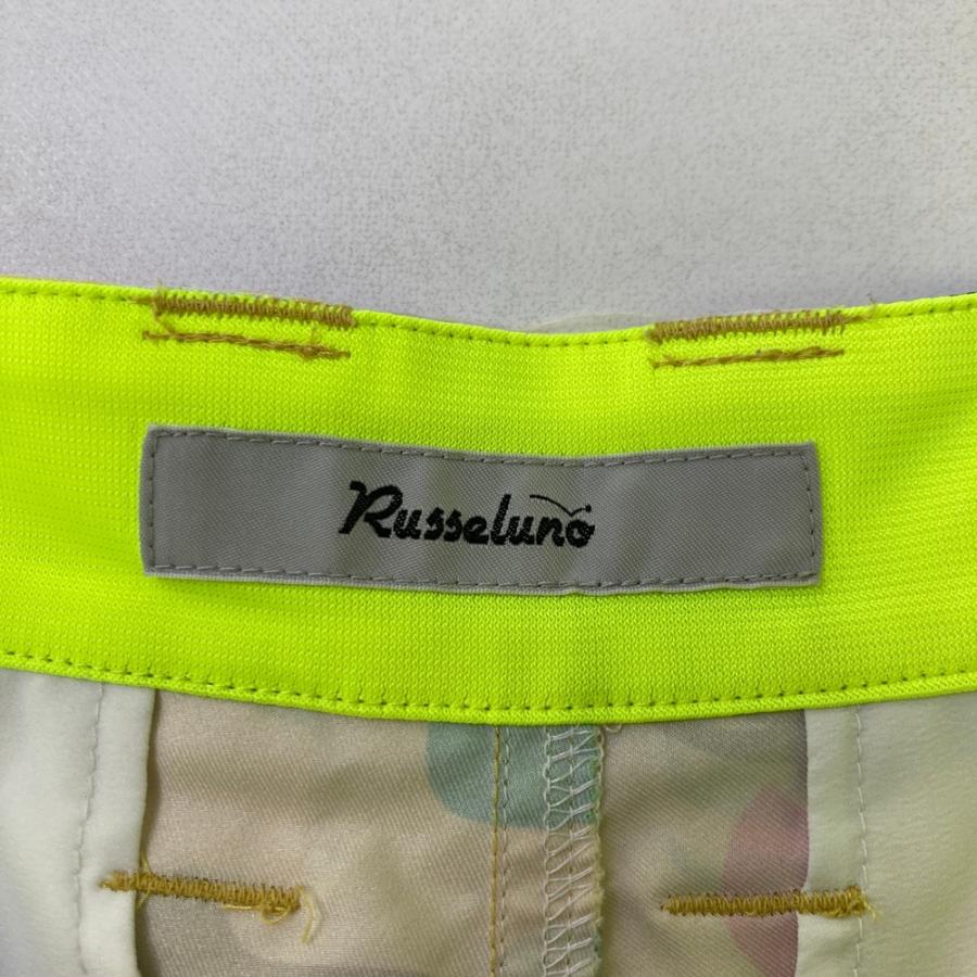 RUSSELUNO ラッセルノ ハーフパンツ 総柄 イエロー系 4 ゴルフウェア