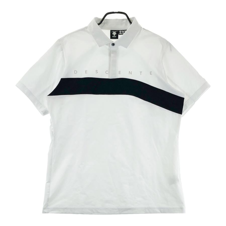 DESCENTE GOLF デサントゴルフ 半袖ポロシャツ ホワイト系 XO ゴルフ