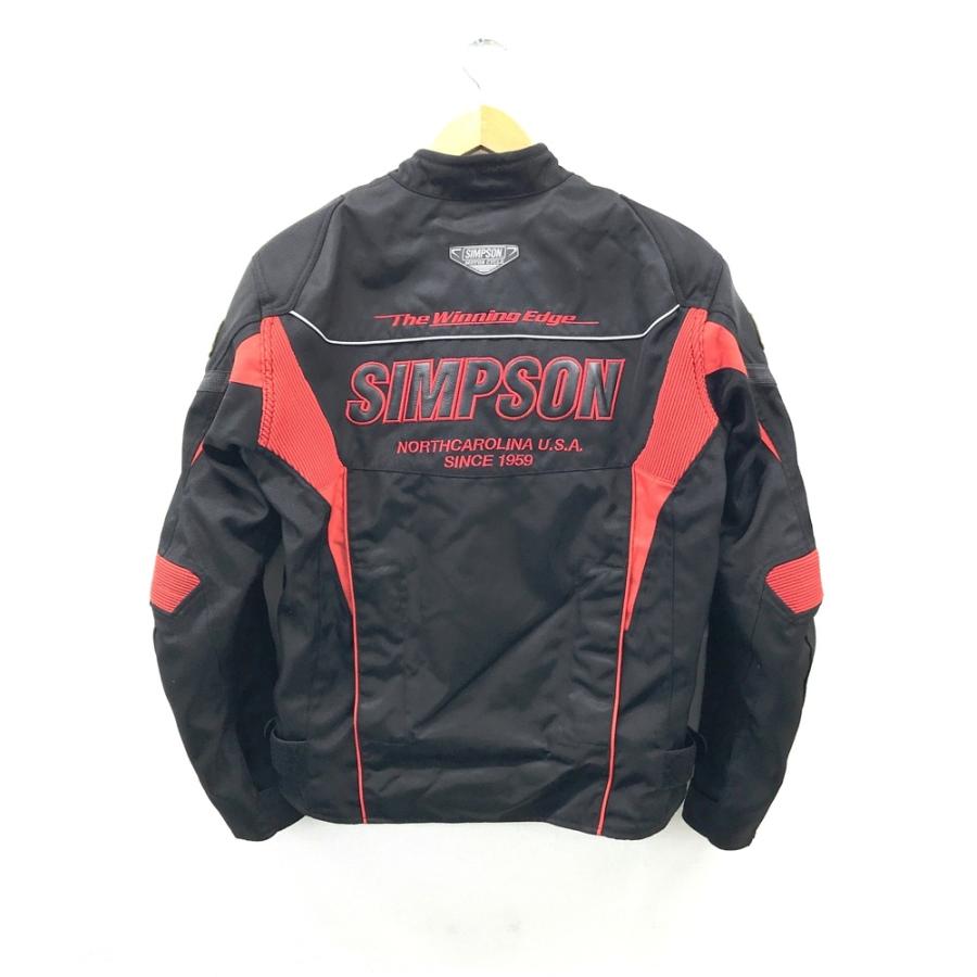 SIMPSON シンプソン ライダースジャケット ブラック系 M バイクウェア