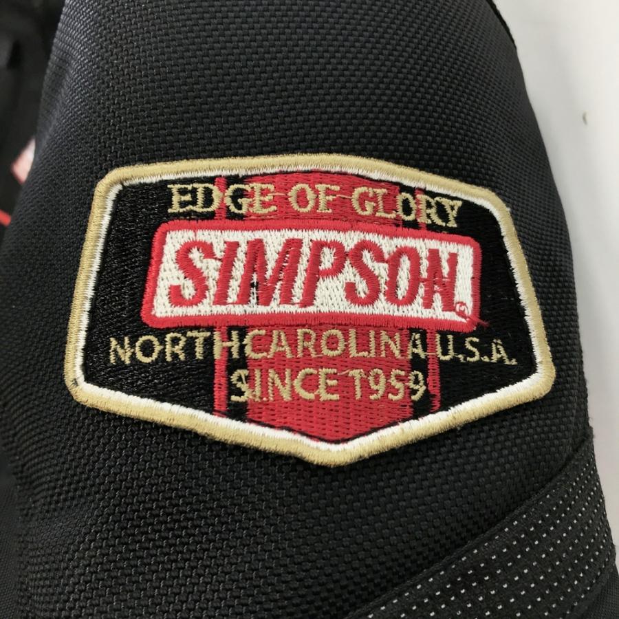 SIMPSON シンプソン ライダースジャケット ブラック系 M バイクウェア