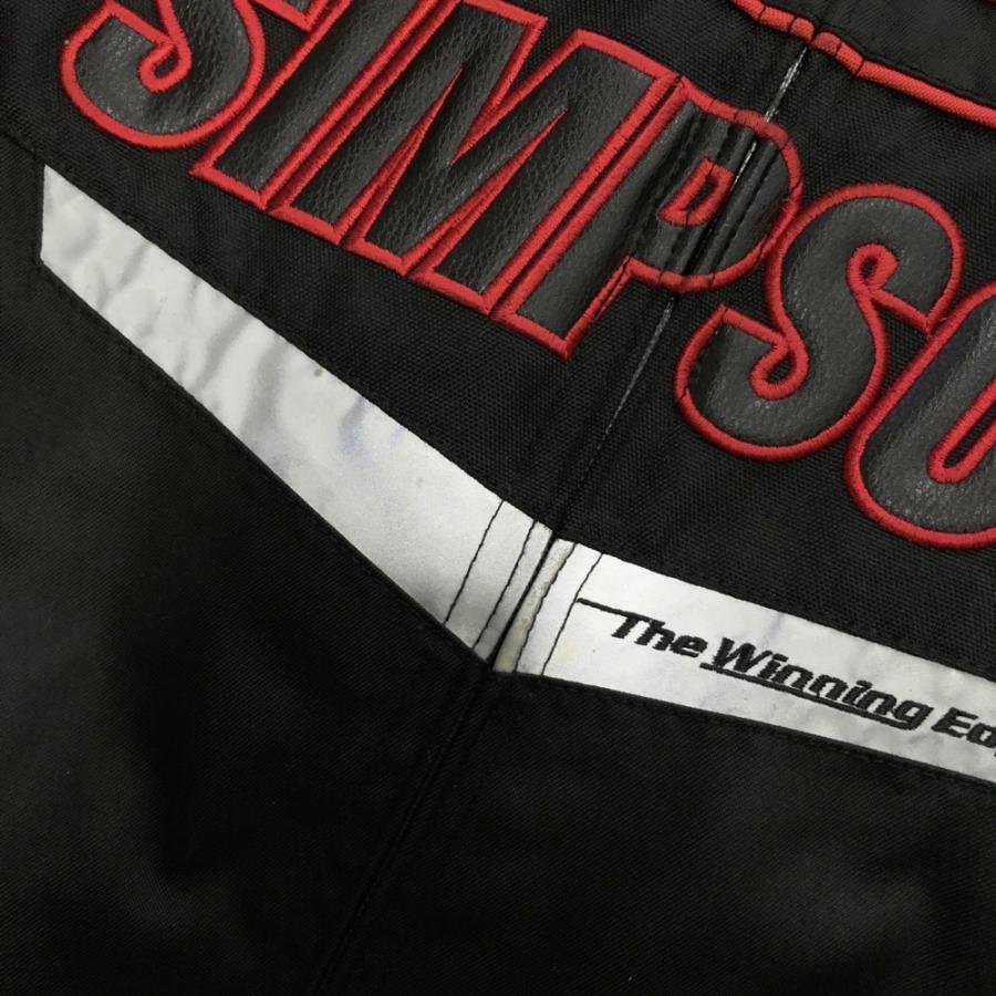 SIMPSON シンプソン ライダースジャケット ブラック系 M バイクウェア