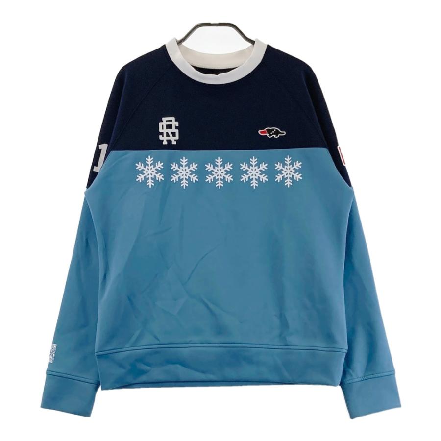 ROUGH&SWELL ラフアンドスウェル 長袖スウェットトレーナー ブルー系 L