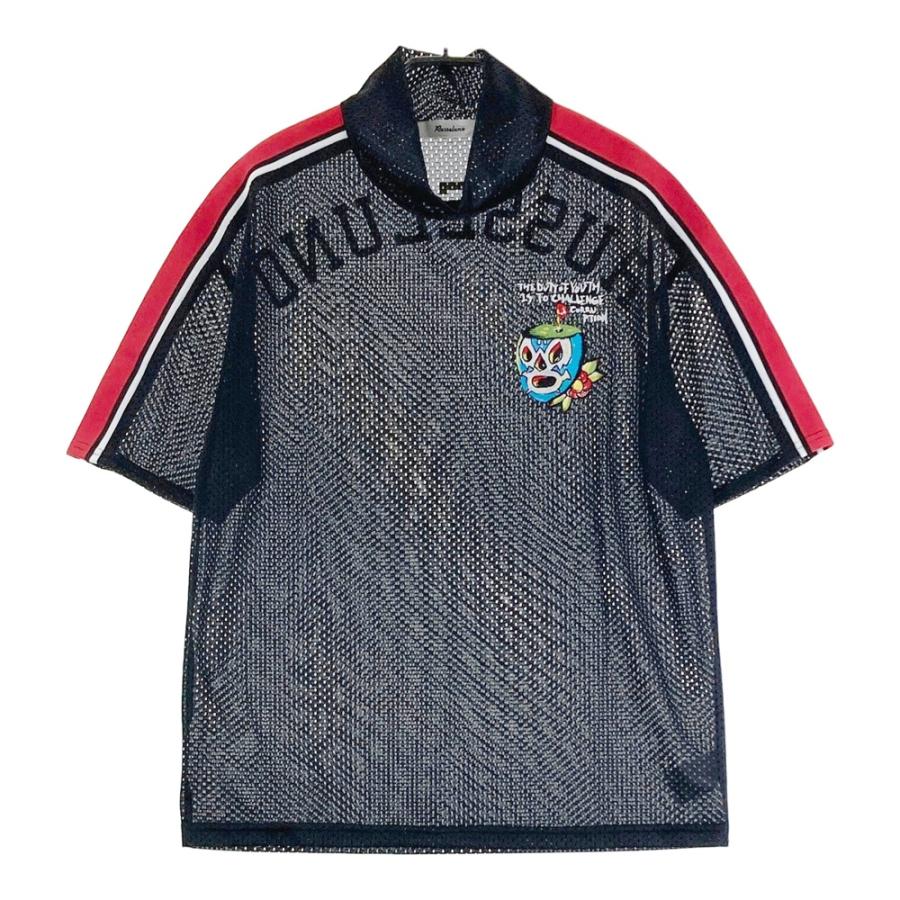 RUSSELUNO ラッセルノ ハイネック 半袖Tシャツ ルチャ メッシュ