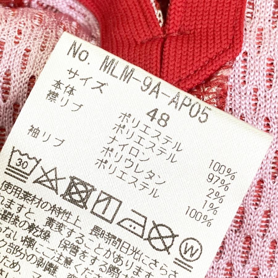 MARK\u0026LONA マークアンドロナ  半袖ポロシャツ 総柄 レッド系 48 ゴルフウェア メンズの画像