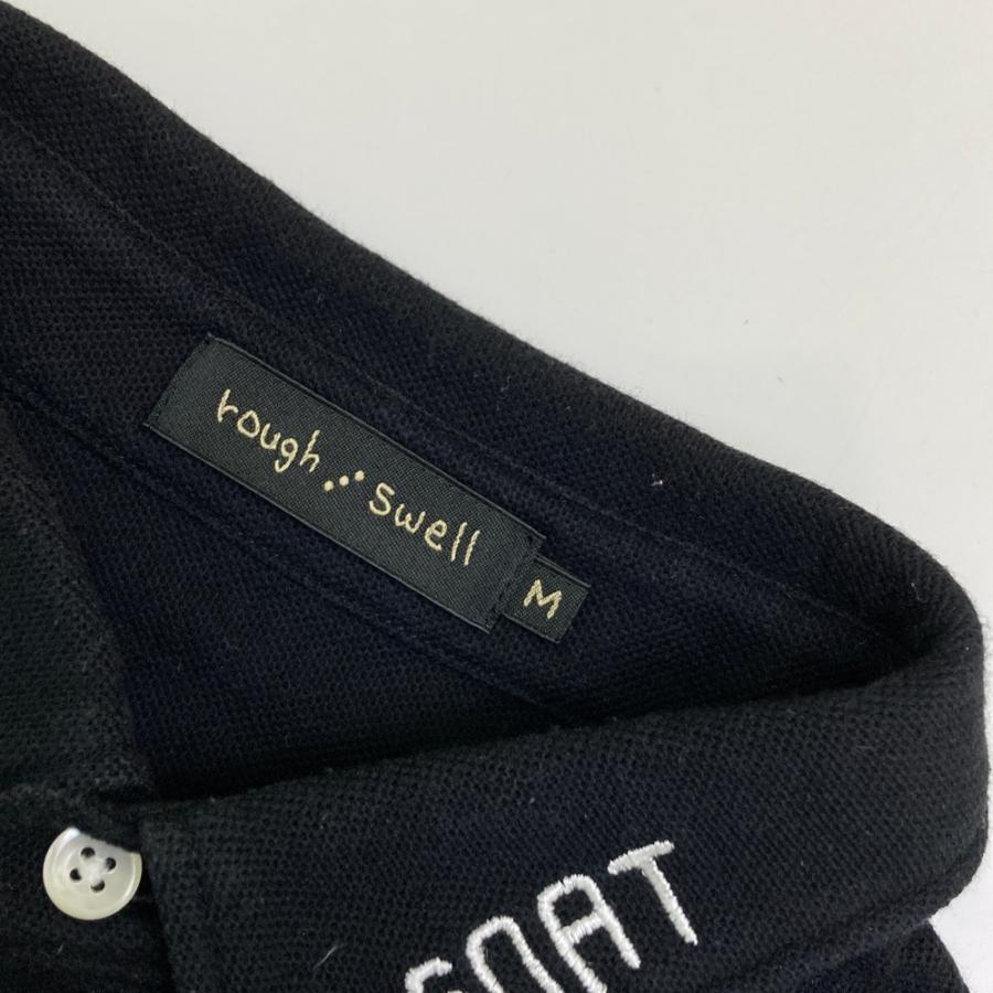 【新品未使用】ROUGH AND SWELL／ラフアンドスウェル　ポロシャツ黒色 ラフアンドスウェル rough&Swell ポロシャツ Sサイズ rough&swell ラフ