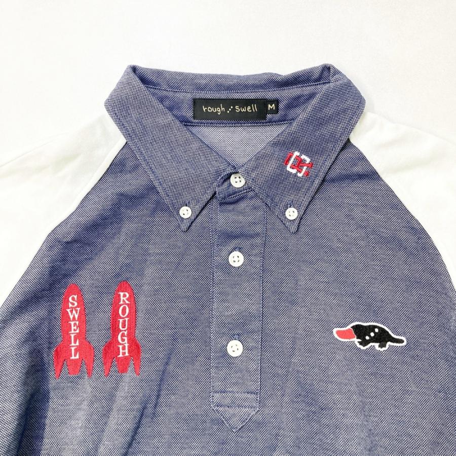 ROUGH&SWELL ラフアンドスウェル 長袖ポロシャツ ボタンダウン