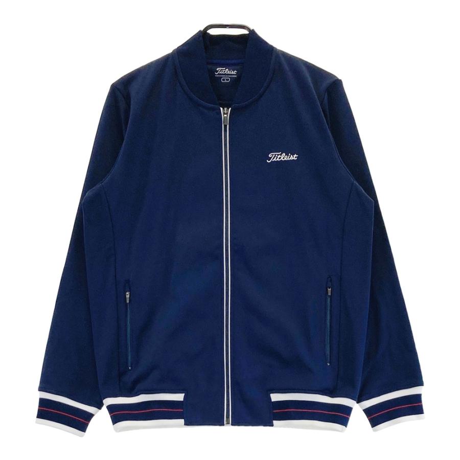 TITLEIST タイトリスト 裏起毛 長袖ジップジャケット ネイビー系 L