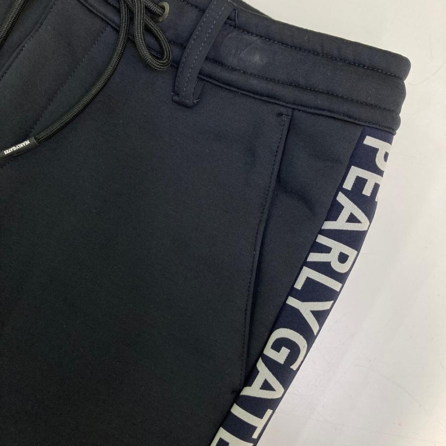 PEARLY GATES パーリーゲイツ 裏フリース ロングパンツ ブラック系 0