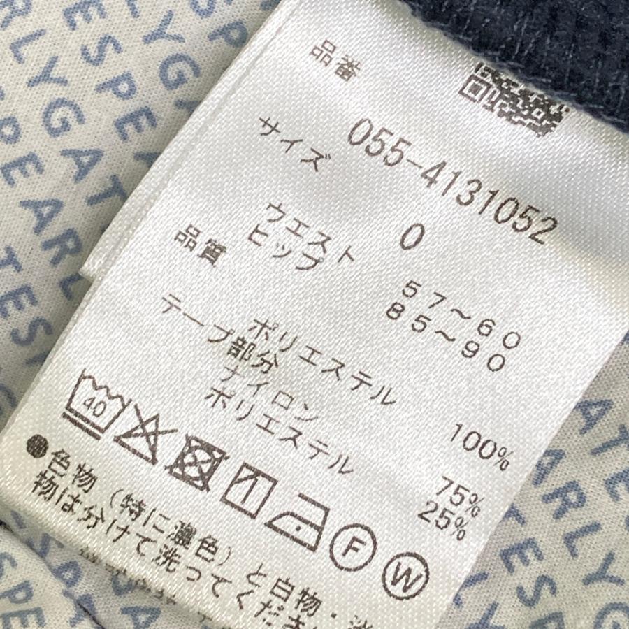 PEARLY GATES パーリーゲイツ 裏フリース ロングパンツ ブラック系 0