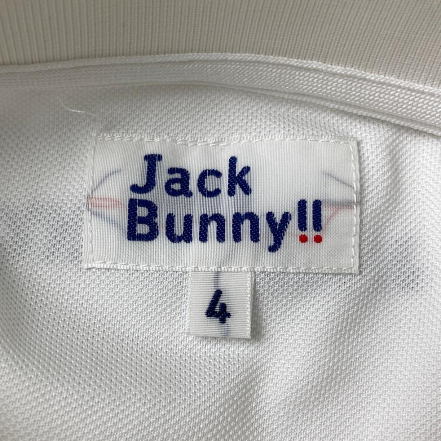 JACK BUNNY ジャックバニー 半袖ポロシャツ ホワイト系 4 ゴルフウェア