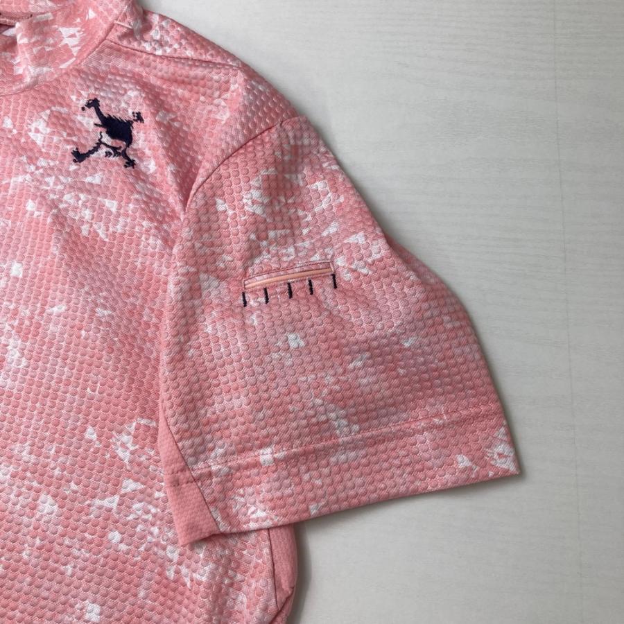 OAKLEY オークリー 半袖モックネックTシャツ ピンク系 L ゴルフウェア