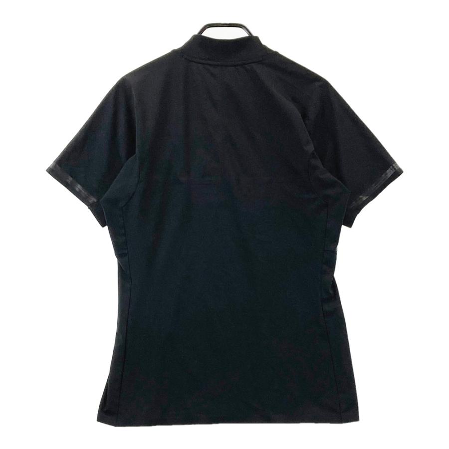 DESCENTE GOLF デサントゴルフ 半袖モックネックTシャツ ブラック系 M