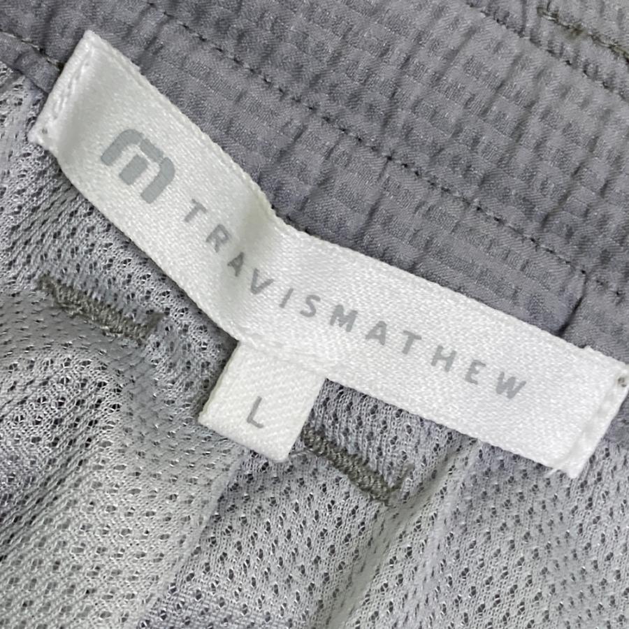 サイズ：L TRAVIS MATHEW トラビスマシュー  パンツ シアサッカー  グレー系 [240101573028] ゴルフウェア メンズ ストスト TRAVISMATHEW トラビスマシュー パンツ シアサッカー グレー系 L
