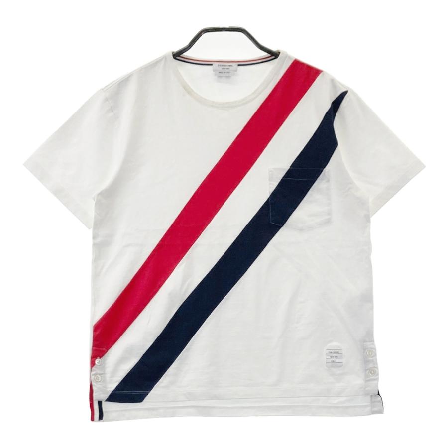 THOM BROWNE トム ブラウン MJS010B 半袖Tシャツ ホワイト系 0 メンズ 