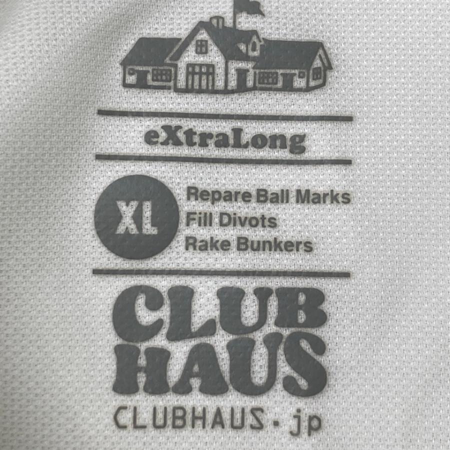 CLUBHAUS クラブハウス 半袖ポロシャツ ホワイト系 XL ゴルフウェア