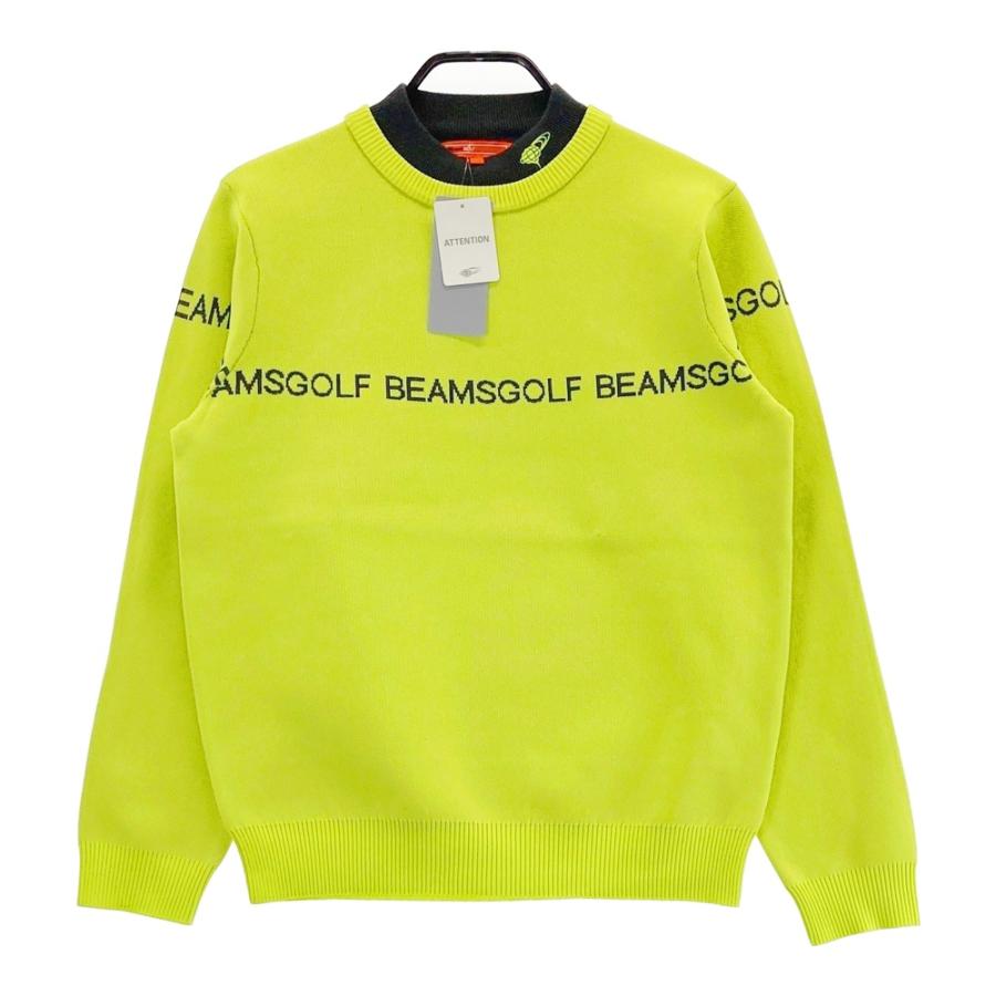 BEAMS GOLF ビームスゴルフ ハイネックニットセーター イエロー系 L