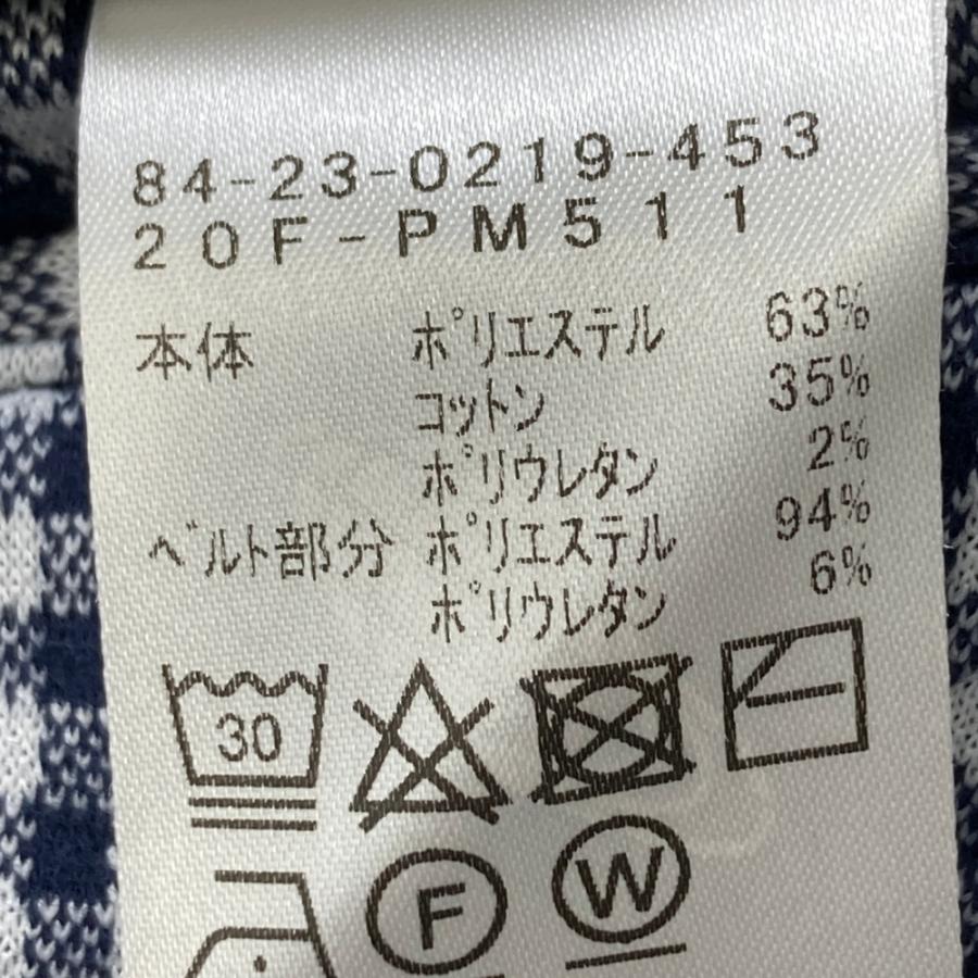 BEAMS GOLF ビームスゴルフ ストレッチパンツ チェック柄 ネイビー系