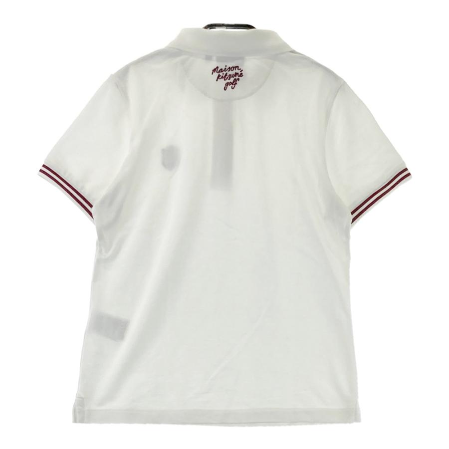 MAISON KITSUNE GOLF メゾンキツネゴルフ 半袖ポロシャツ ホワイト系 S 