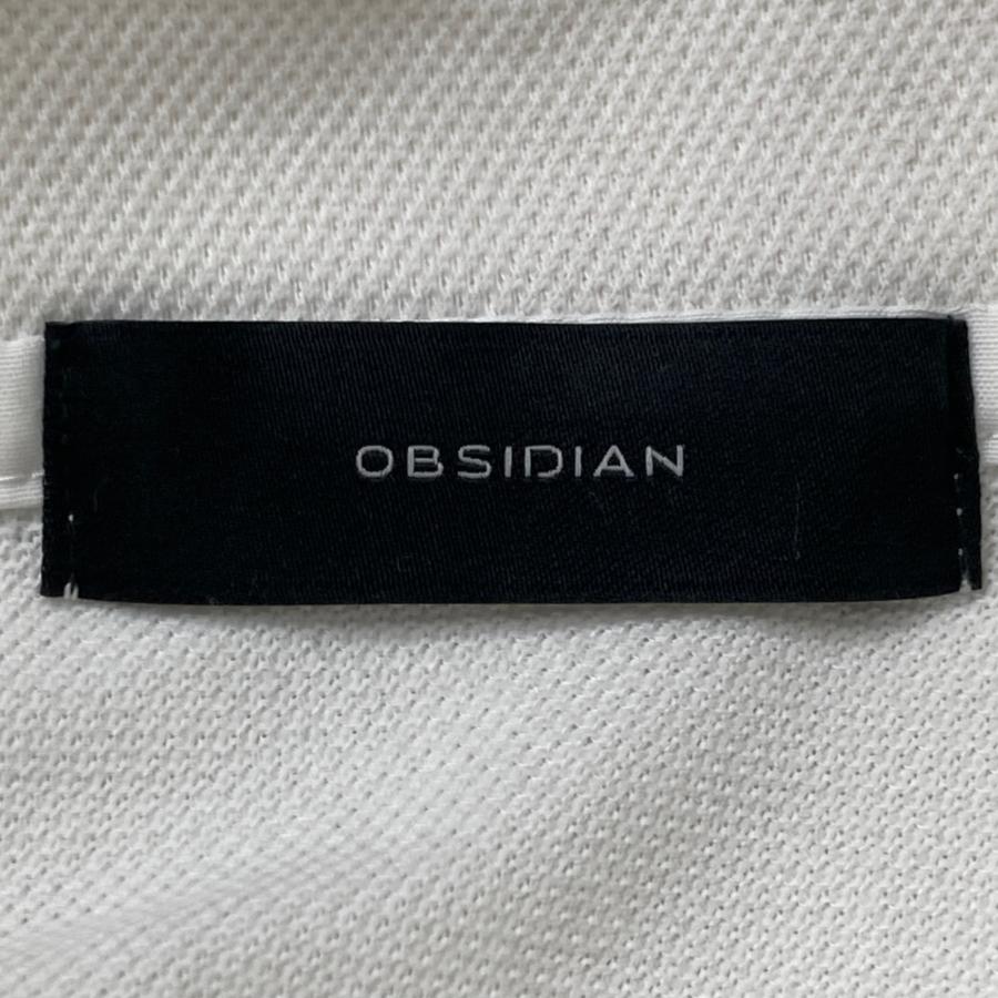 OBSIDIAN オブシディアン 半袖ポロシャツ ホワイト系 S ゴルフウェア