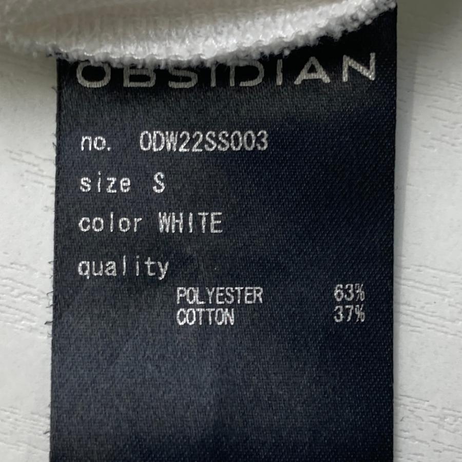 OBSIDIAN オブシディアン 半袖ポロシャツ ホワイト系 S ゴルフウェア