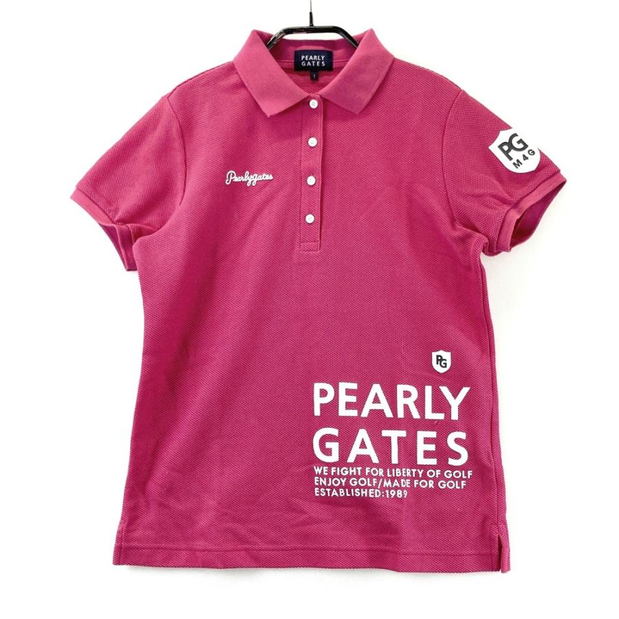 PEARLY GATES パーリーゲイツ 2023年 半袖ポロシャツ ピンク系 1