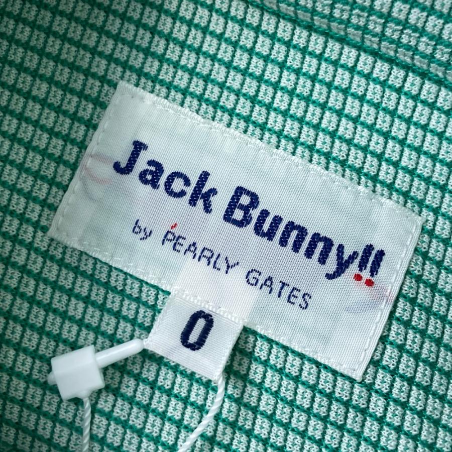 サイズ：0 JACK BUNNY ジャックバニー  ボタンダウン 長袖シャツ 総柄 グリーン系 [240101574347] ゴルフウェア レディース ストスト 新品】JACK BUNNY ジャックバニー ボタンダウン 長袖シャツ 総柄