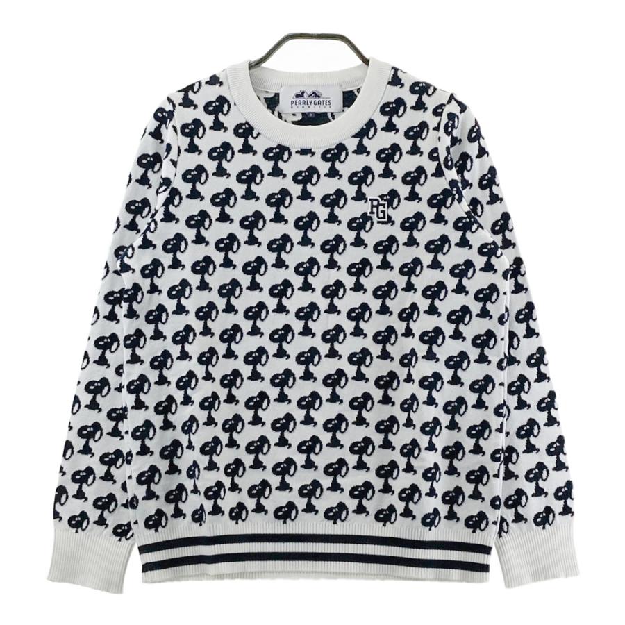 【美品】PEARLY GATES スヌーピー セーター PEARLY GATES パーリーゲイツ ×PEANUTS 長袖 ニットセーター