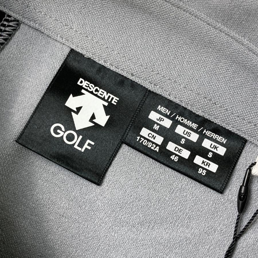 新品】DESCENTE GOLF デサントゴルフ 長袖ポロシャツ グレー系 M