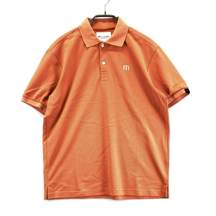 TRAVIS MATHEW トラビスマシュー 半袖ポロシャツ オレンジ系 M ゴルフ