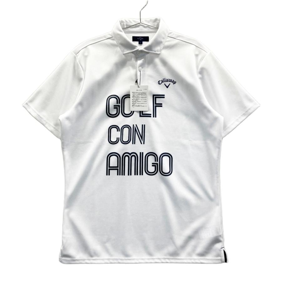CALLAWAY キャロウェイ 半袖ポロシャツ ホワイト系 LL ゴルフウェア