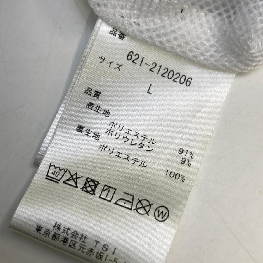 PING ピン 2022年 裏メッシュ ジップジャケット ロゴ総柄 ホワイト系 L