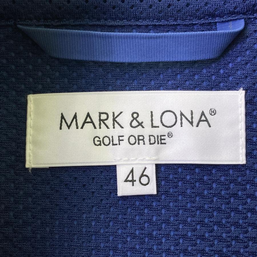 MARK&LONA マークアンドロナ 2024年 ハーフジップ プルオーバー ブルー