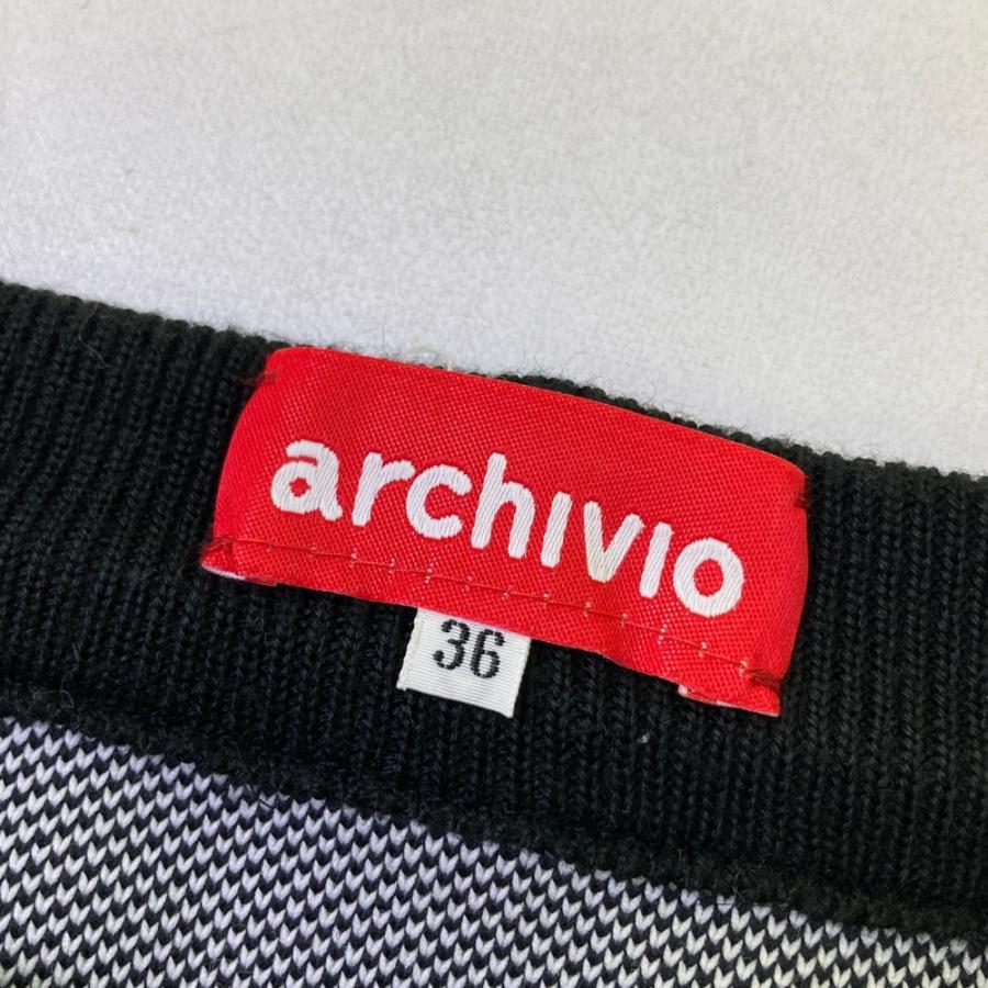 archivio（アルチビオ） 2023年モデル ニット フレアスカート ブラック