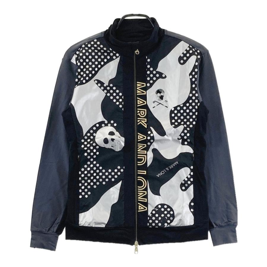 MARK&LONA マークアンドロナ 切替ジャケット カモフラ ブラック系 44