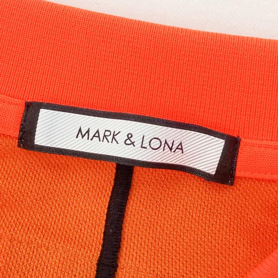 MARK\u0026LONA マークアンドロナ MLM-1A-AP01 半袖ポロシャツ  オレンジ系 44 ゴルフウェア メンズの画像
