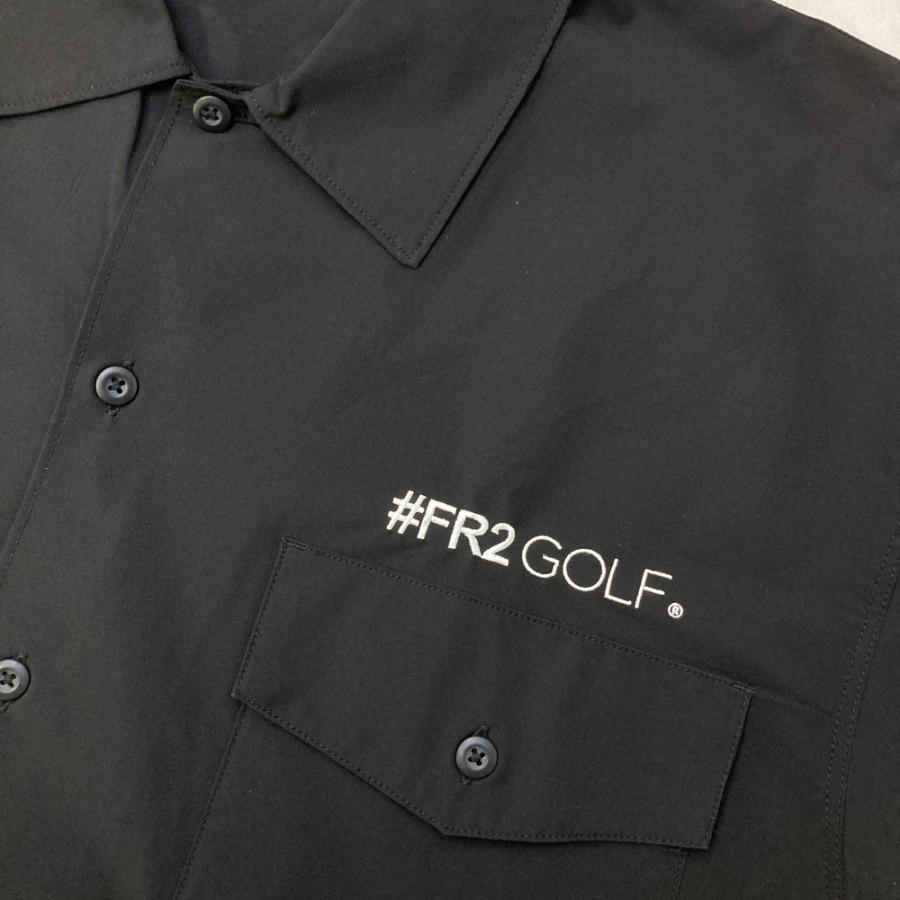 FR2 GOLF エフアールツーゴルフ 半袖シャツ ブラック系 L ゴルフウェア