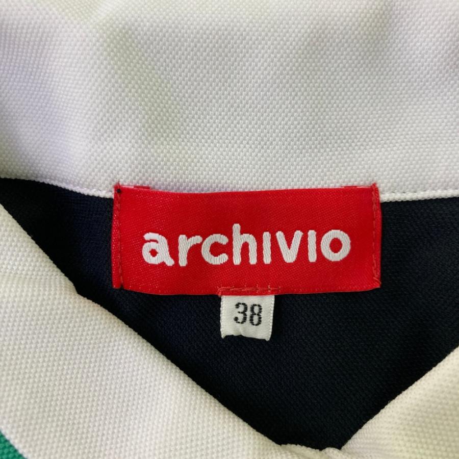 ARCHIVIO アルチビオ ; ノースリーブポロシャツ ブラック系 38 ゴルフ
