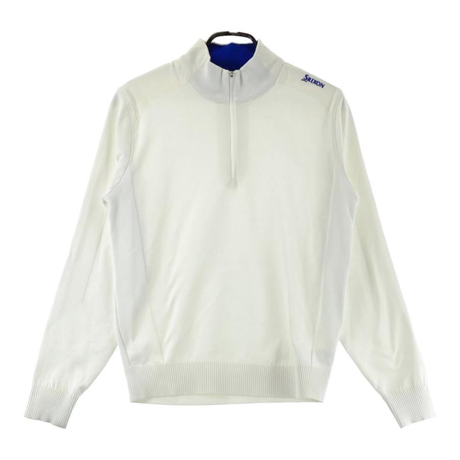 SRIXON スリクソン by DESCENTE ハーフジップ ニットセーター ホワイト