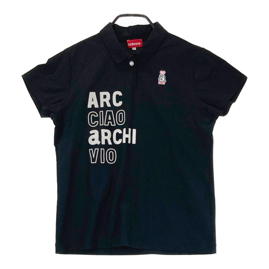 ARCHIVIO アルチビオ 半袖ポロシャツ ブラック系 40 ゴルフウェア