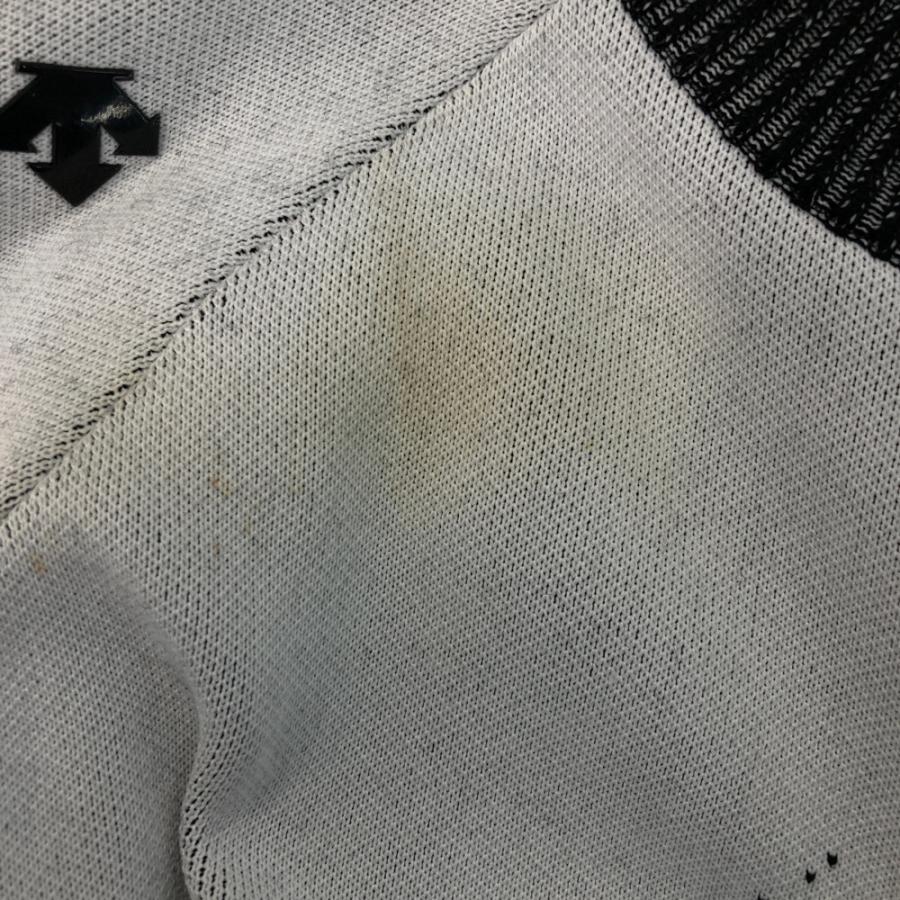 DESCENTE GOLF デサントゴルフ ウール混 切替 ニットジップジャケット