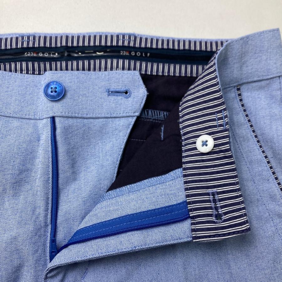 23区GOLF ニジュウサンクゴルフ ストレッチパンツ ブルー系 78 ゴルフ