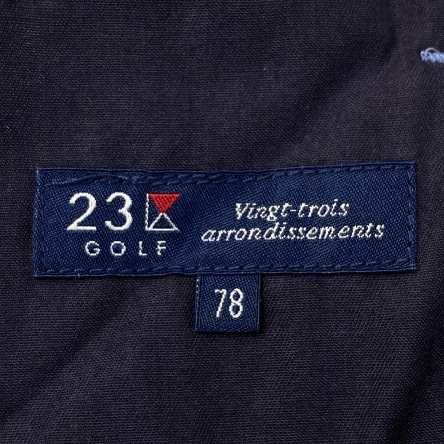 23区GOLF ニジュウサンクゴルフ ストレッチパンツ ブルー系 78 ゴルフ
