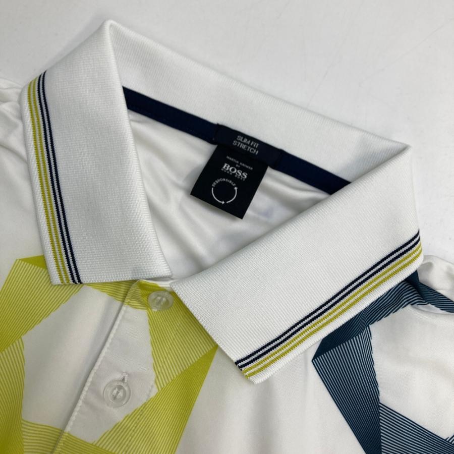 HUGO BOSS ヒューゴボス 半袖ポロシャツ ホワイト系 XL メンズ
