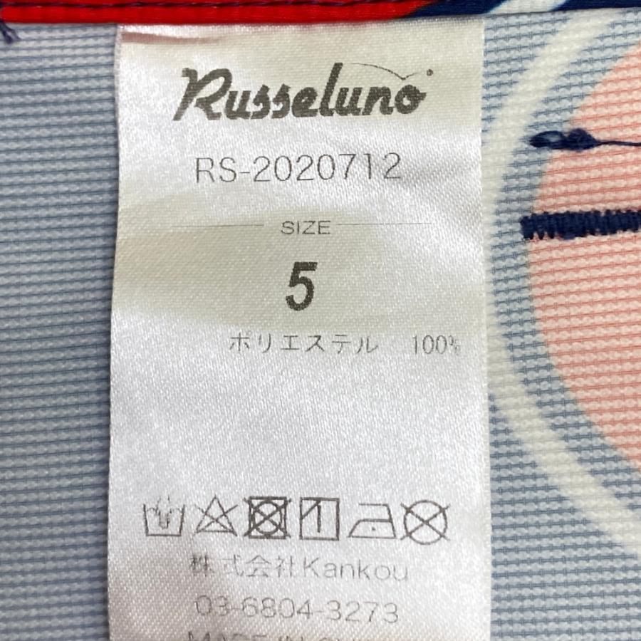 RUSSELUNO ラッセルノ ハーフパンツ 総柄 ネイビー系 5 ゴルフウェア