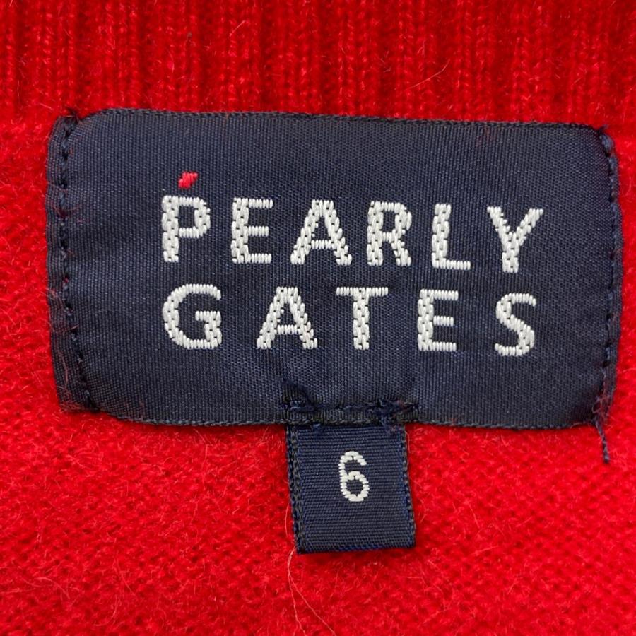 PEARLY GATES パーリーゲイツ カシミヤ ニットセーター 25周年 レッド