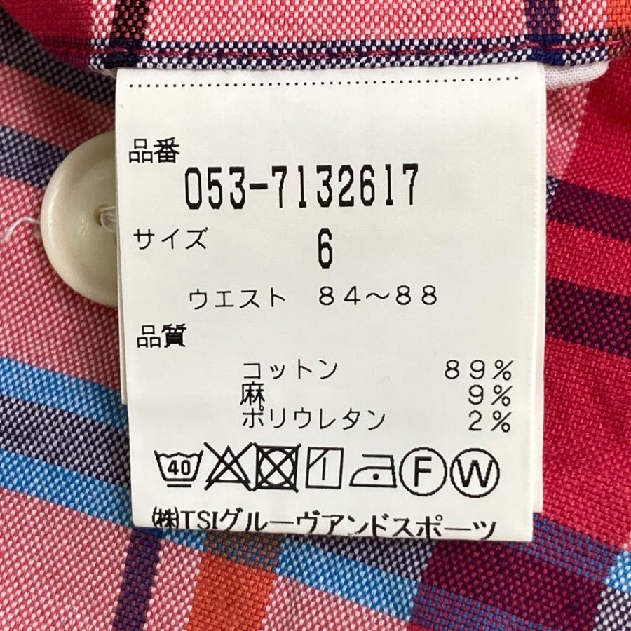 PEARLY GATES パーリーゲイツ ストレッチハーフパンツ 麻混 チェック柄