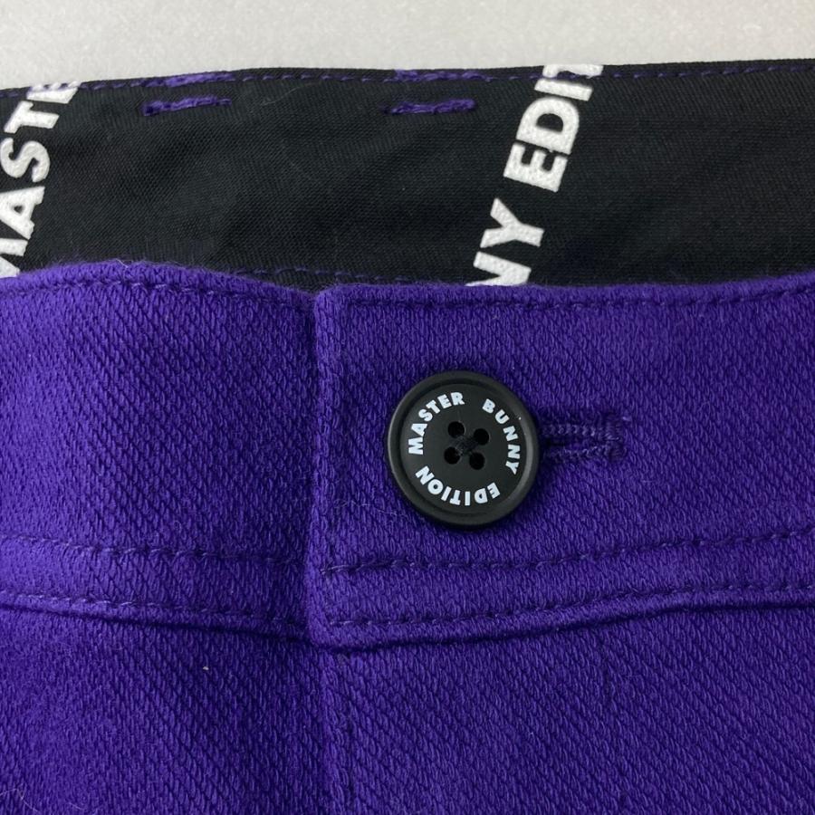 パーリーゲイツ マスターバニーエディション 春秋 パンツ パープルブルーサイズ2 新品】MASTER BUNNY EDITION マスターバニーエディション 2023年