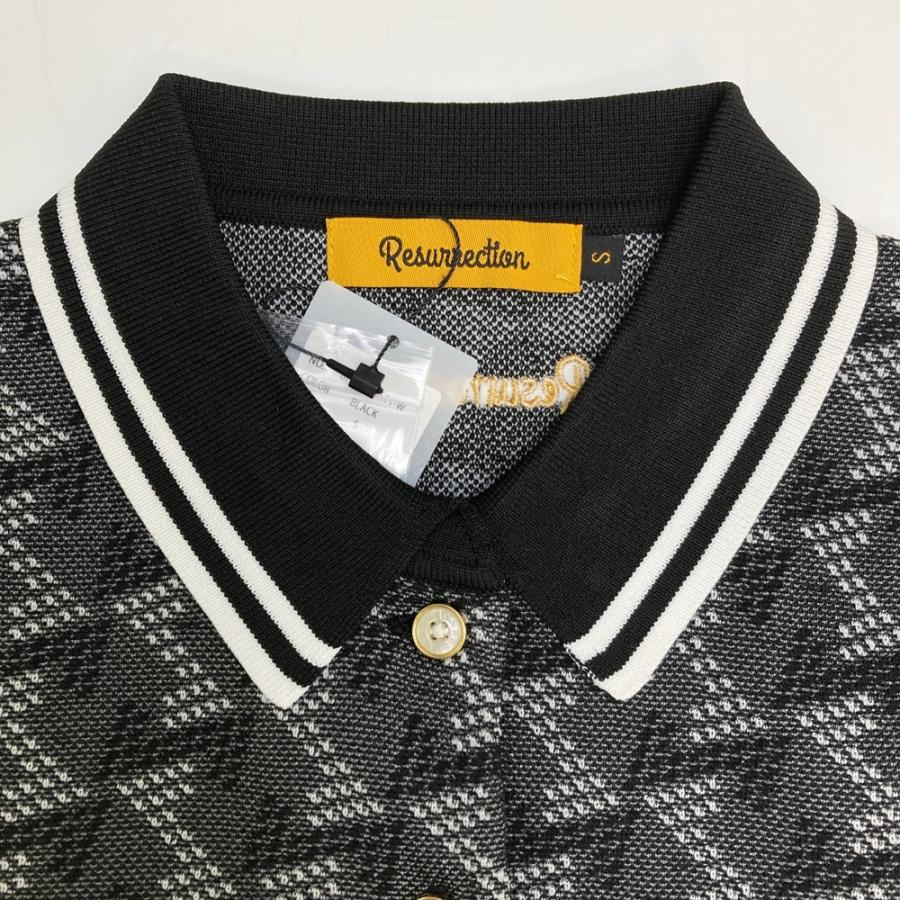 新品】RESURRECTION レザレクション ノースリーブニットポロシャツ 総
